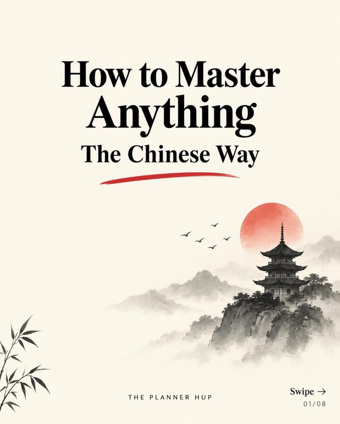 How to Master Anything — The Chinese Way