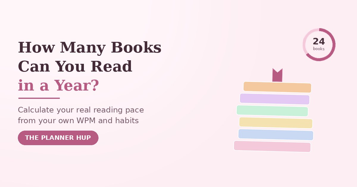 A stack of colorful books next to a progress ring showing 24 books read