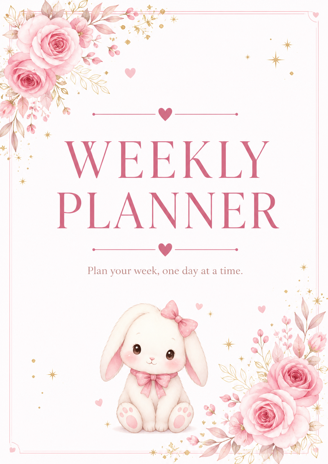 Free Weekly Planner cover page