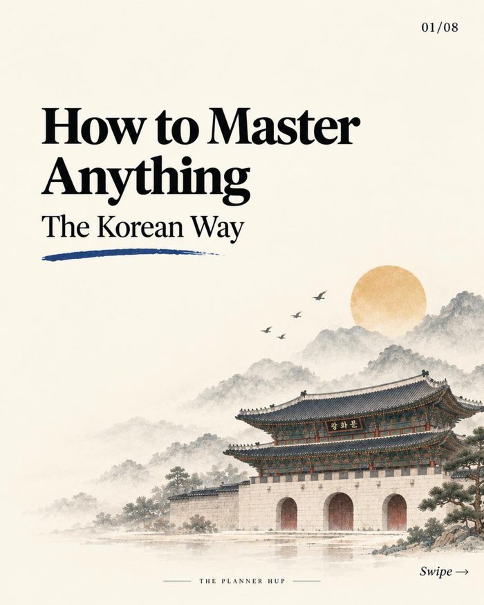 How to Master Anything — The Korean Way